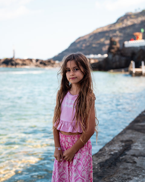 OCEAN SWIMS RUFFLE TOP