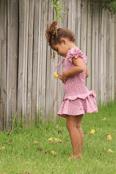 BABY DOLL POLKA DOT DRESS