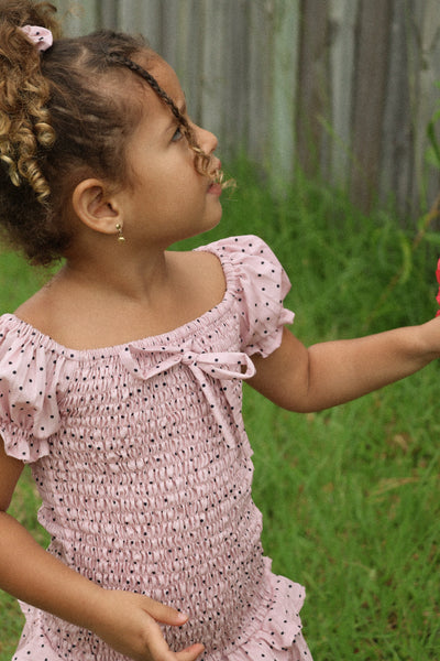 BABY DOLL POLKA DOT DRESS