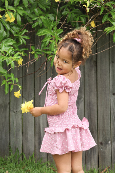 BABY DOLL POLKA DOT DRESS