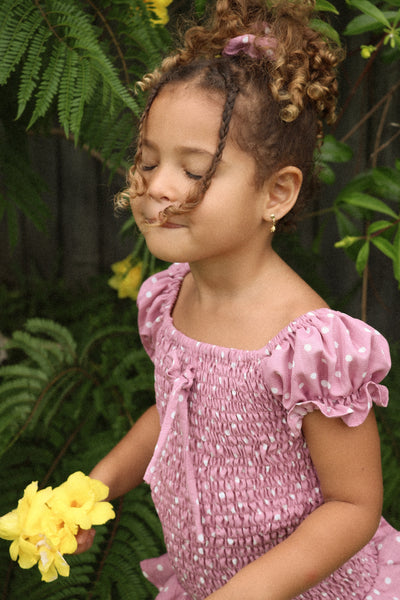 BABY DOLL POLKA DOT DRESS