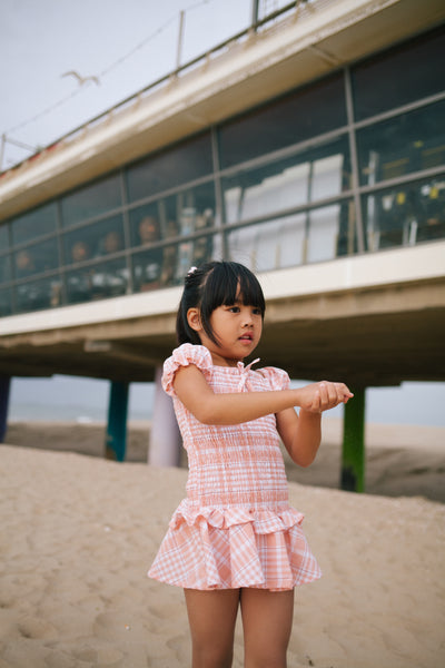 BABY DOLL PEACH DRESS
