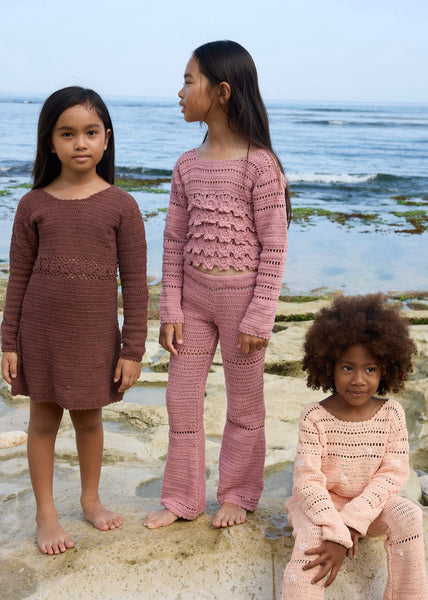 INDIA DUSTY PINK CROCHET SET