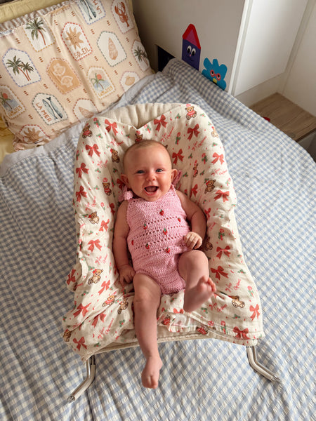 STRAWBERRIES CROCHET BODYSUIT.