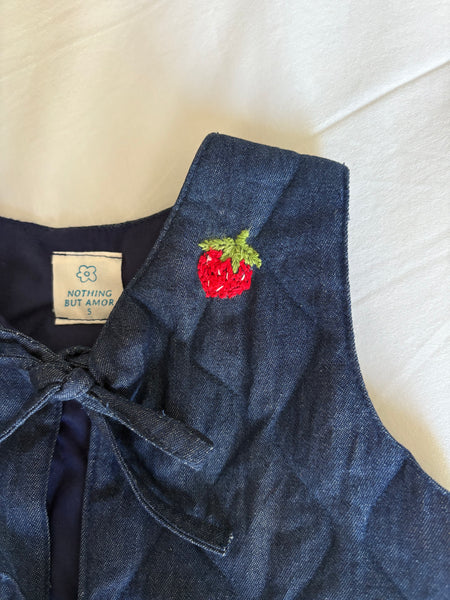 QUILTED DENIM VEST PREORDER🍓